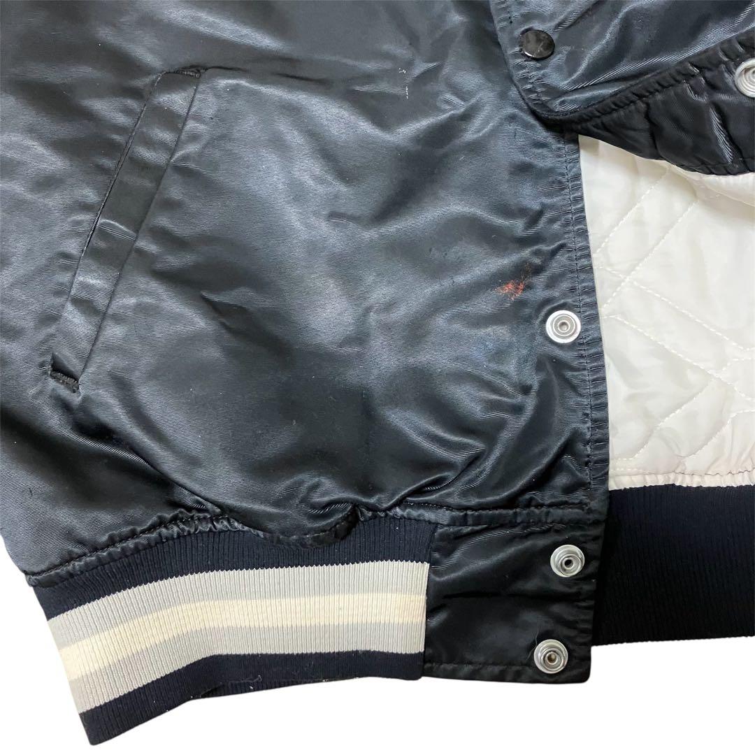 80s STARTER USA製 MLB ホワイトソックス サテン スタジャン