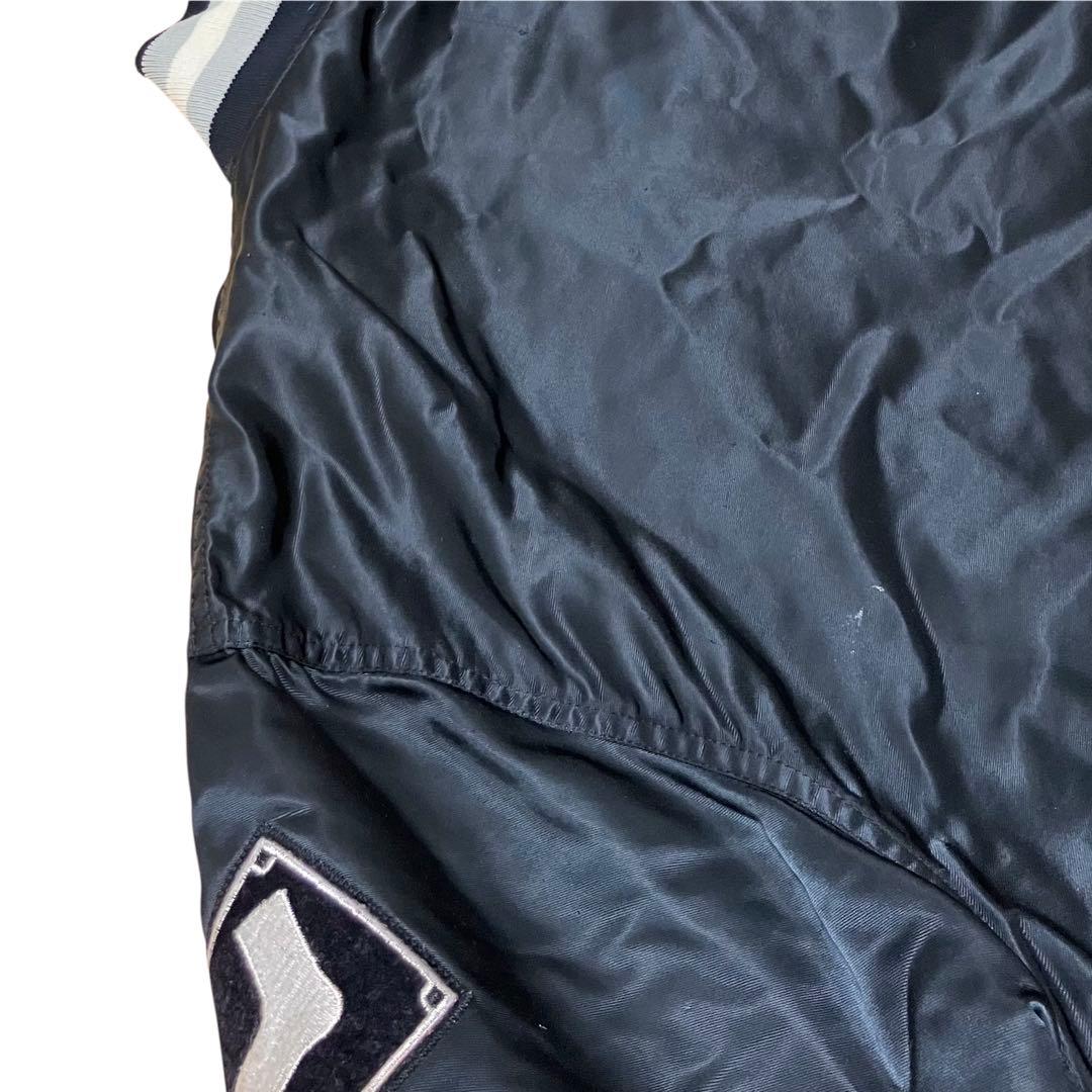 80s STARTER USA製 MLB ホワイトソックス サテン スタジャン