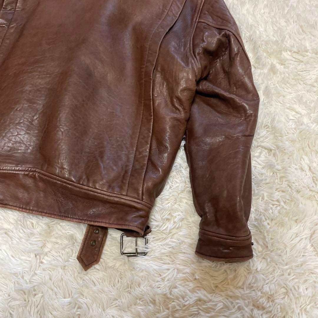 ヴィンテージ G1 フライトジャケット 襟ボア 本革 ブラウン - メルカリ