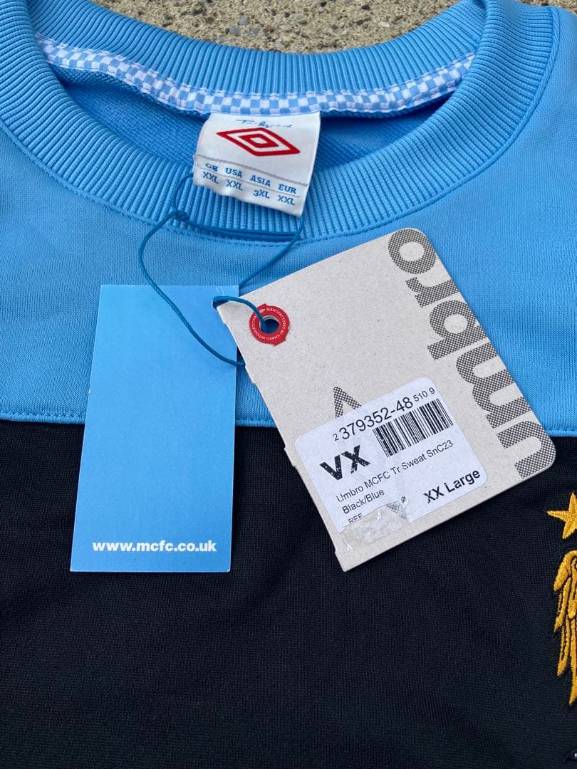 【タグ付き新品未使用】UMBRO×マンチェスターシティ/スウェットドリルトップ