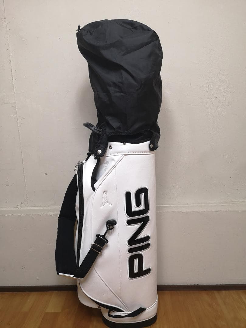 PING ピンのワンポケットキャディバッグ CB-P212(白)