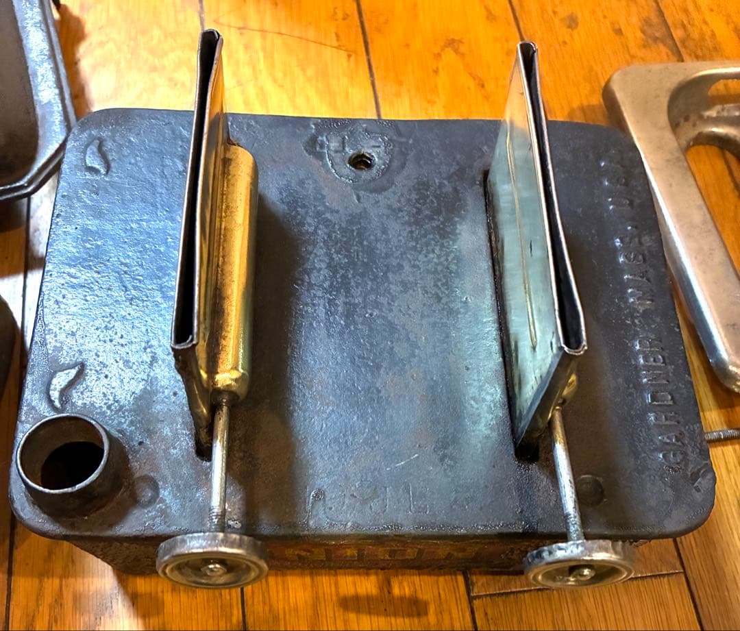 美品 アイロンストーブ ユニオン ダブル レイルロードランタン オイルランタン