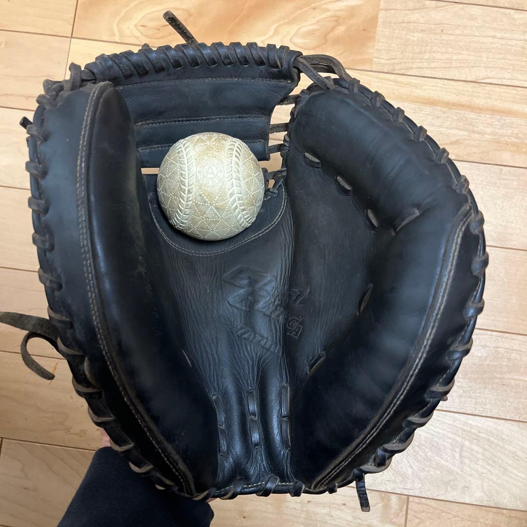 ミズノ　キャッチャーミット　軟式用　黒