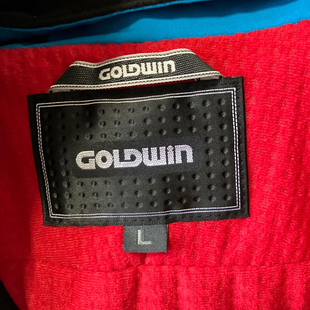 goldwin スキーウェア　上下　セットアップ　青　白　ブルー　男女兼用　L