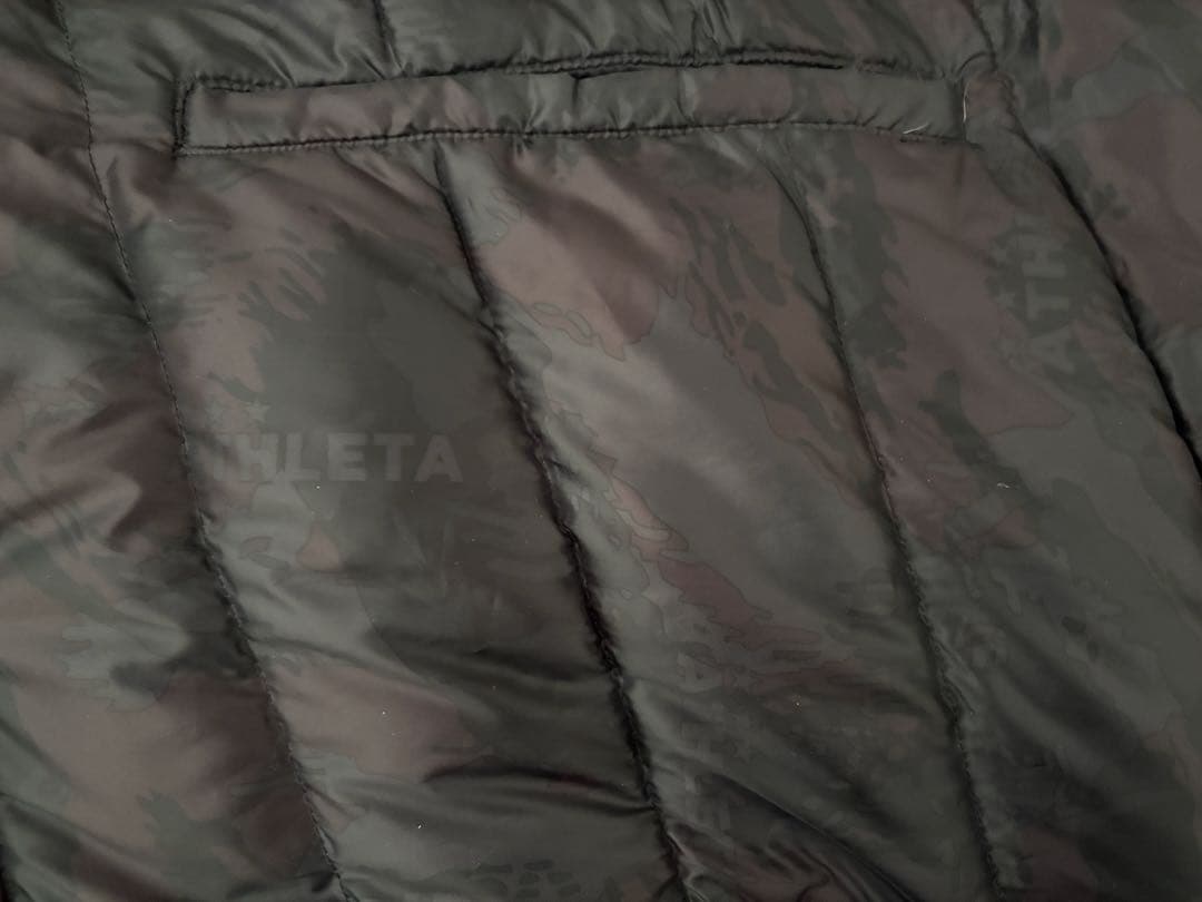 ATHLETA アスレタ ベンチコート ダブルジップ リブ袖 カモフラ迷彩 M