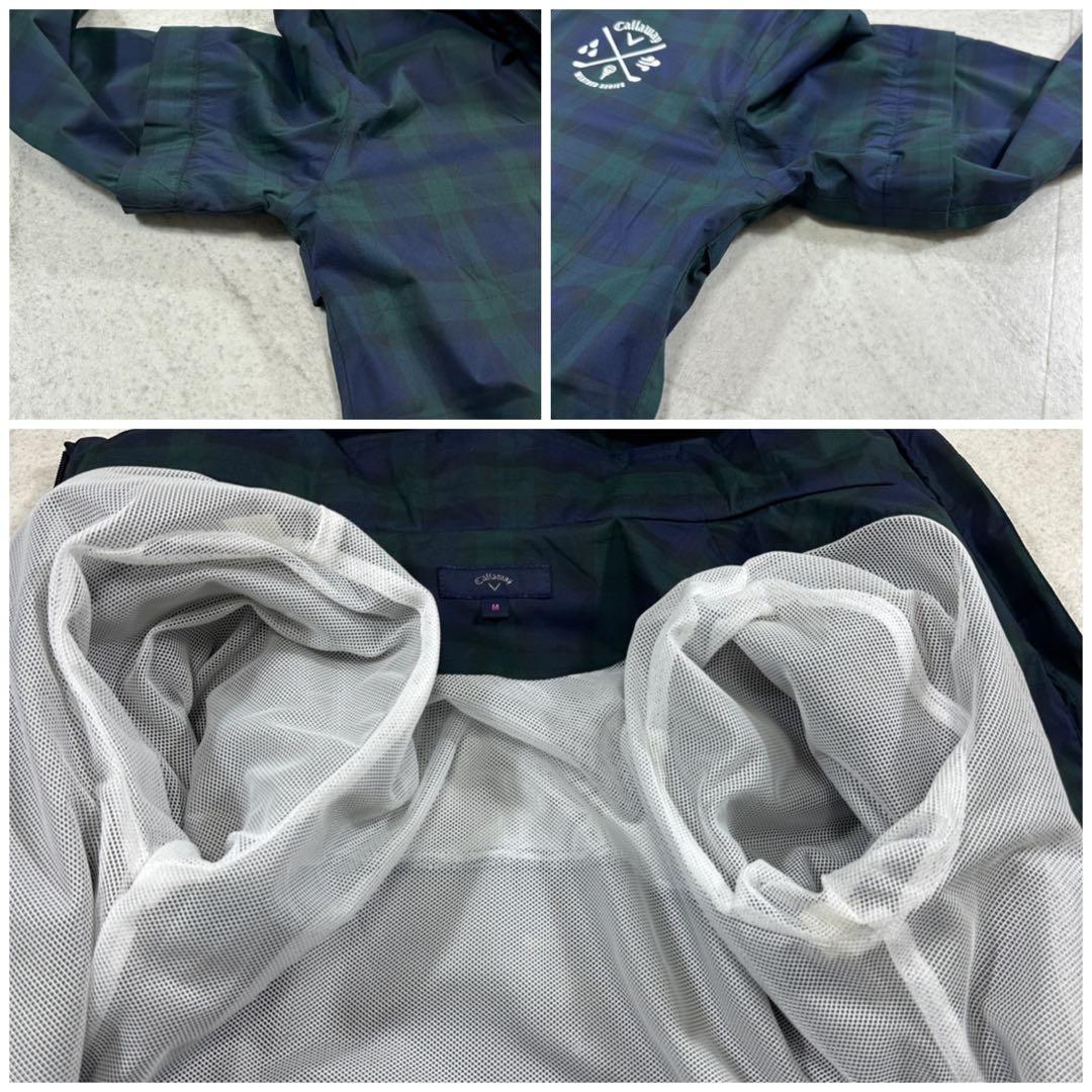 Callaway】4way レインコート ワンピース チェック柄 ゴルフ M