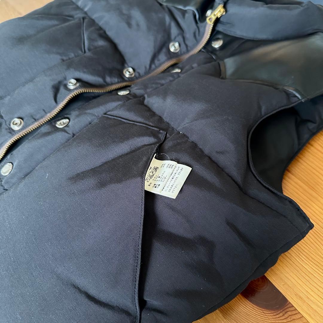 定価3.9万円 Sugar' Cane シュガーケーン レザーヨークダウンベスト