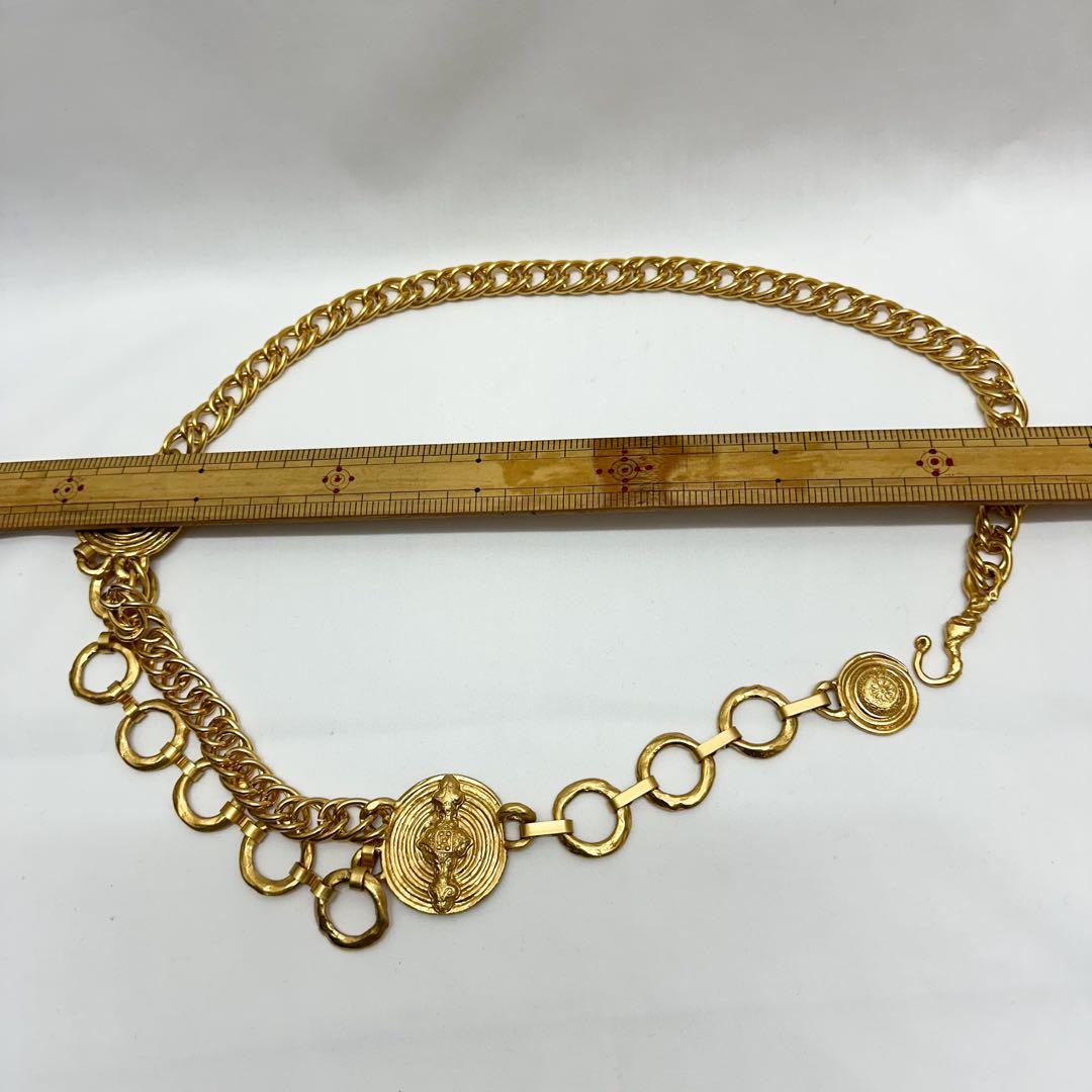 美品 ヴィンテージ ゴールド チェーン ベルト フランス