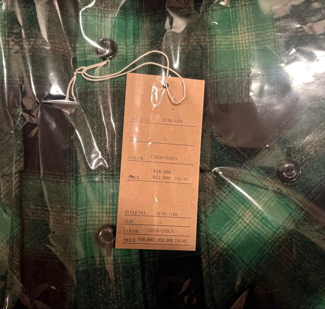 RATS 新作シャツジャケット　キムタクWOOL CHECK SHIRT JKT
