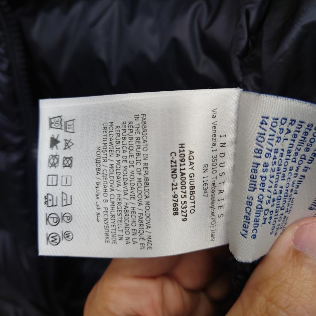美品 モンクレール Moncler ブラック ライトダウンジャケット 2021年