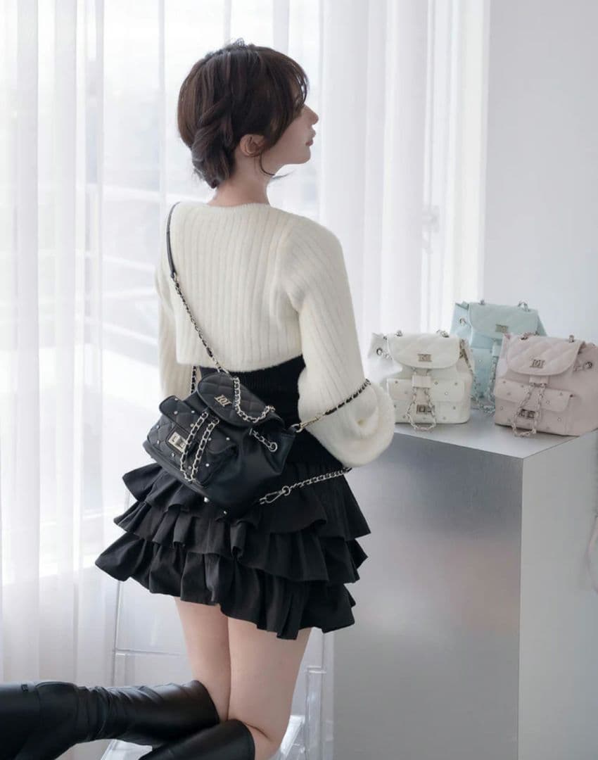 【ラスト1点】Darich ダーリッチ キルティングビジューミニリュック