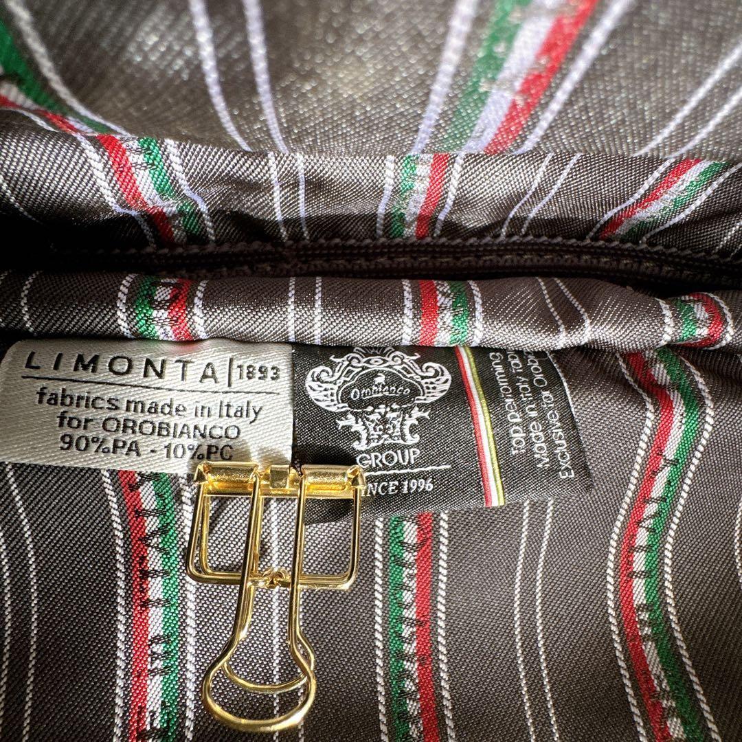 Orobianco オロビアン ボディバック レザー ブラック ロゴ イタリア製