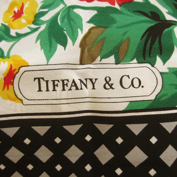 ゆ*ょ様 美品 TIFFANY&Co.／ティファニー☆ 花柄プリント 大判スカー