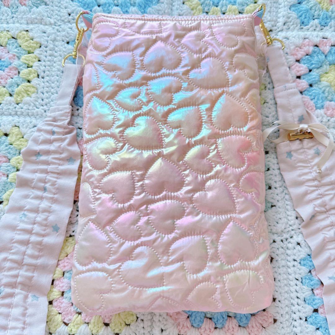 サコッシュ⭐︎BABYくまちゃん ドロストショルダーストラップ付き