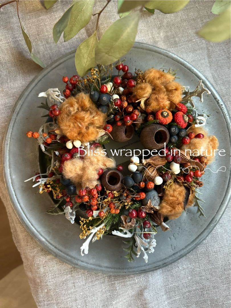 ももhappy☆様 Merry 静かな森のクリスマスリース　他1点 おまとめ