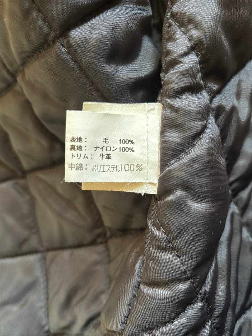 ビームス 別注 スクーカム メルトン ファラオコート スタジャン 38 ブラック