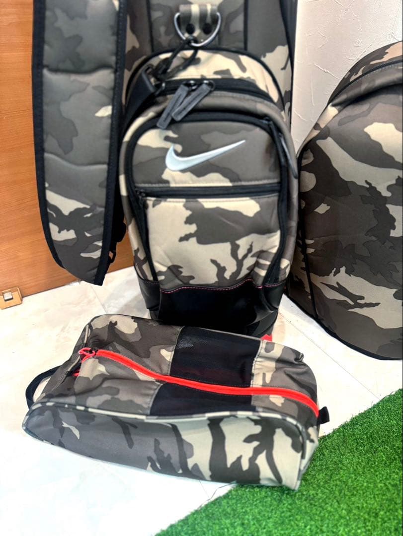 美品 即完売 ナイキ NIKE 迷彩 カモ キャディバッグ スポーツカート