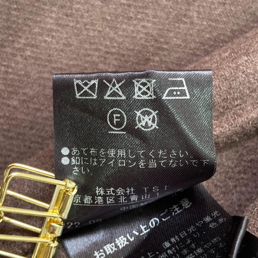 《美品》 ADORE ポンチョ型コート ブラウン 36 ダブルボタン 大人 上品