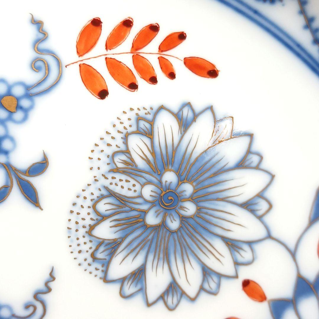 Y3169 マイセン 朱金オニオン カラーオニオン プレート 直径24.8㎝　D