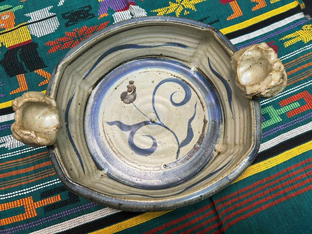 稀少 ロイ マーティン 耳付 鉢 深皿 ボウル 花器 置物 オブジェ D