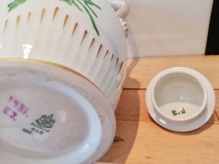 １９３８年　ビングオーグレンダール　ポット　デザートプレート　４枚　セット