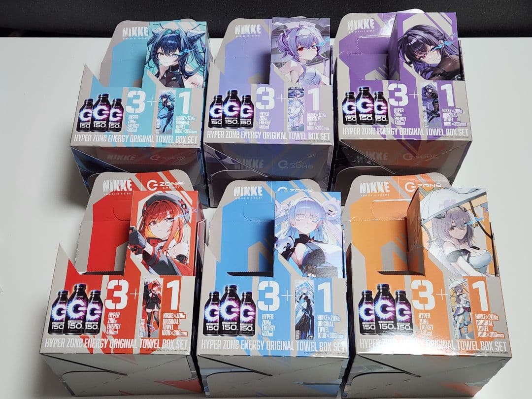 NIKKE ZONEコラボ タオルコンプセット 外箱 応募券