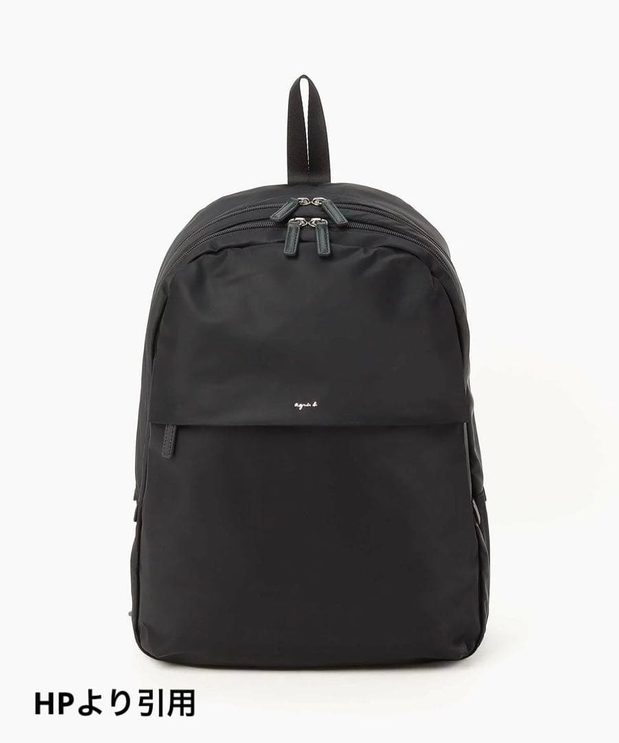 【美品】バックパック agnes b. アニエスベー リュック 黒 ブラック
