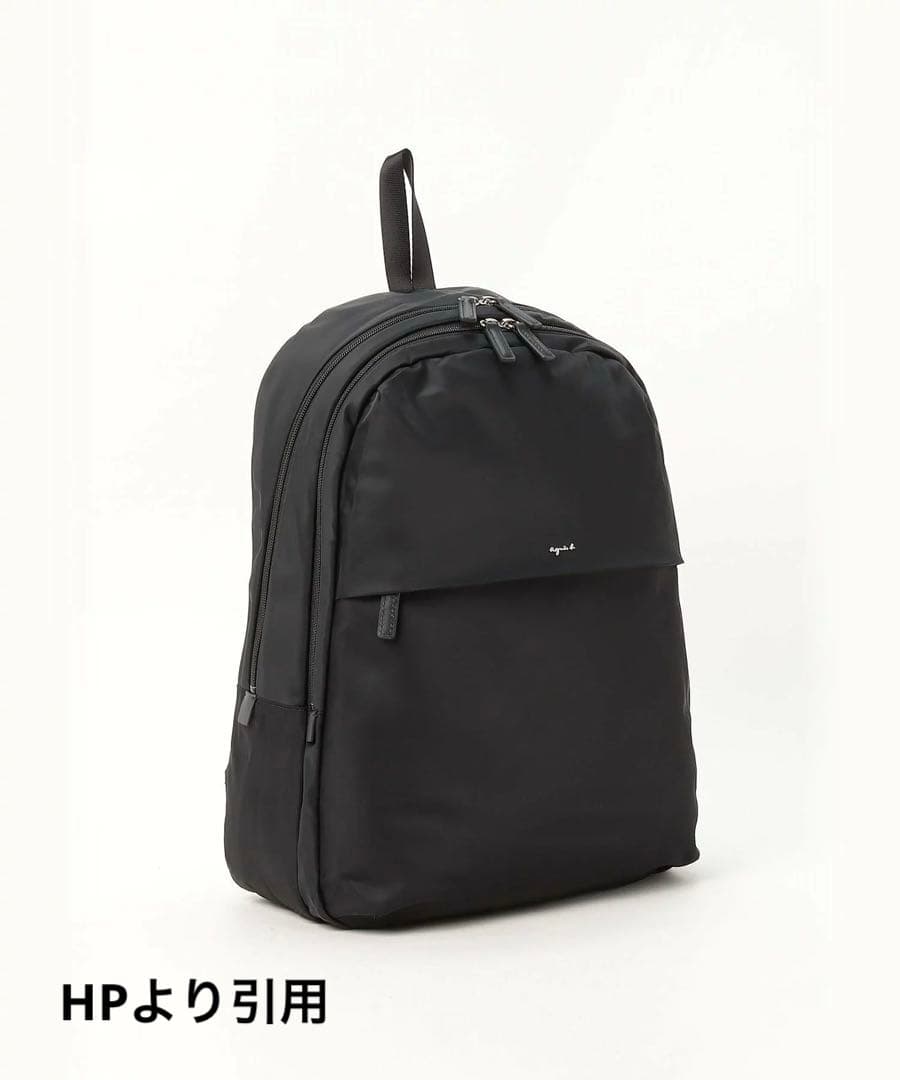 【美品】バックパック agnes b. アニエスベー リュック 黒 ブラック