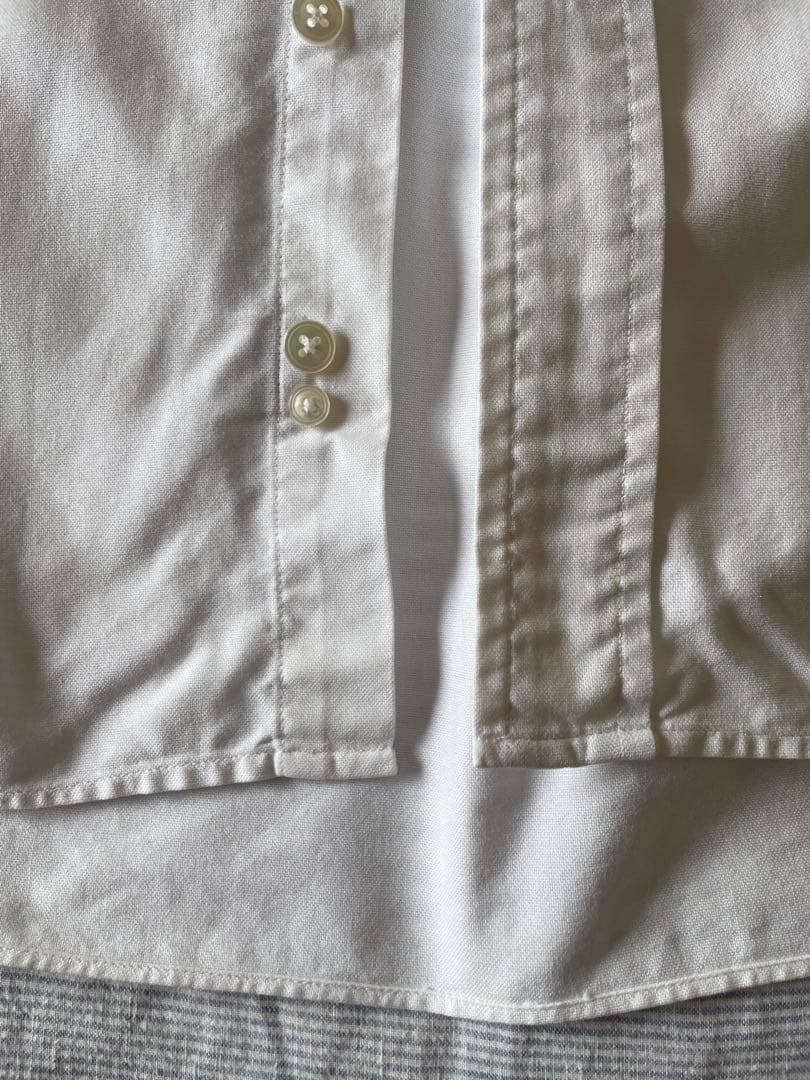 16/41] Drake's インバーテッドプリーツオックスフォードシャツ