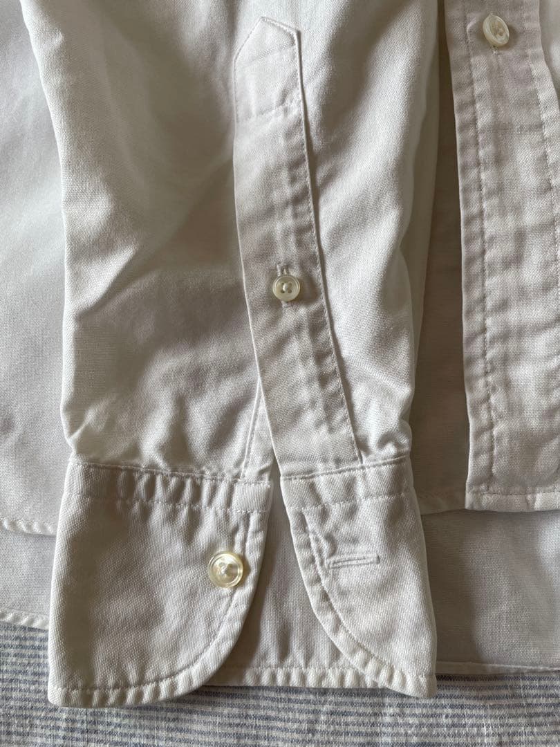 16/41] Drake's インバーテッドプリーツオックスフォードシャツ