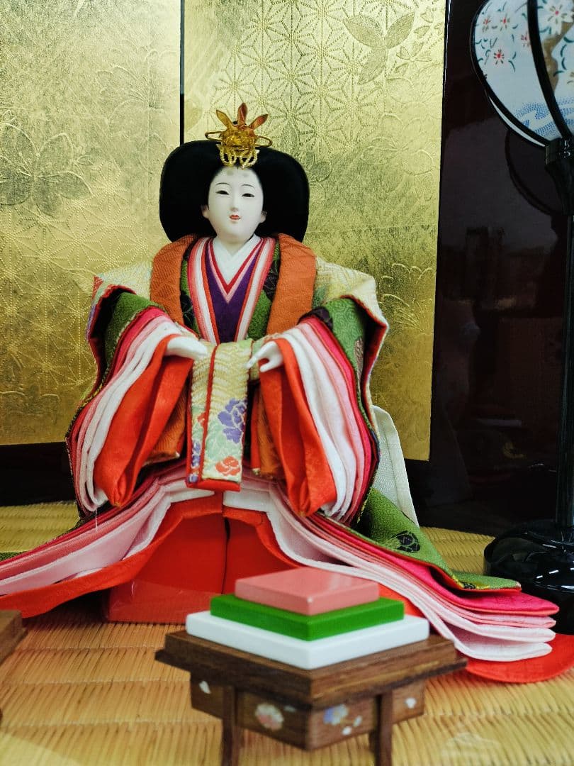 収納雛人形　親王飾り