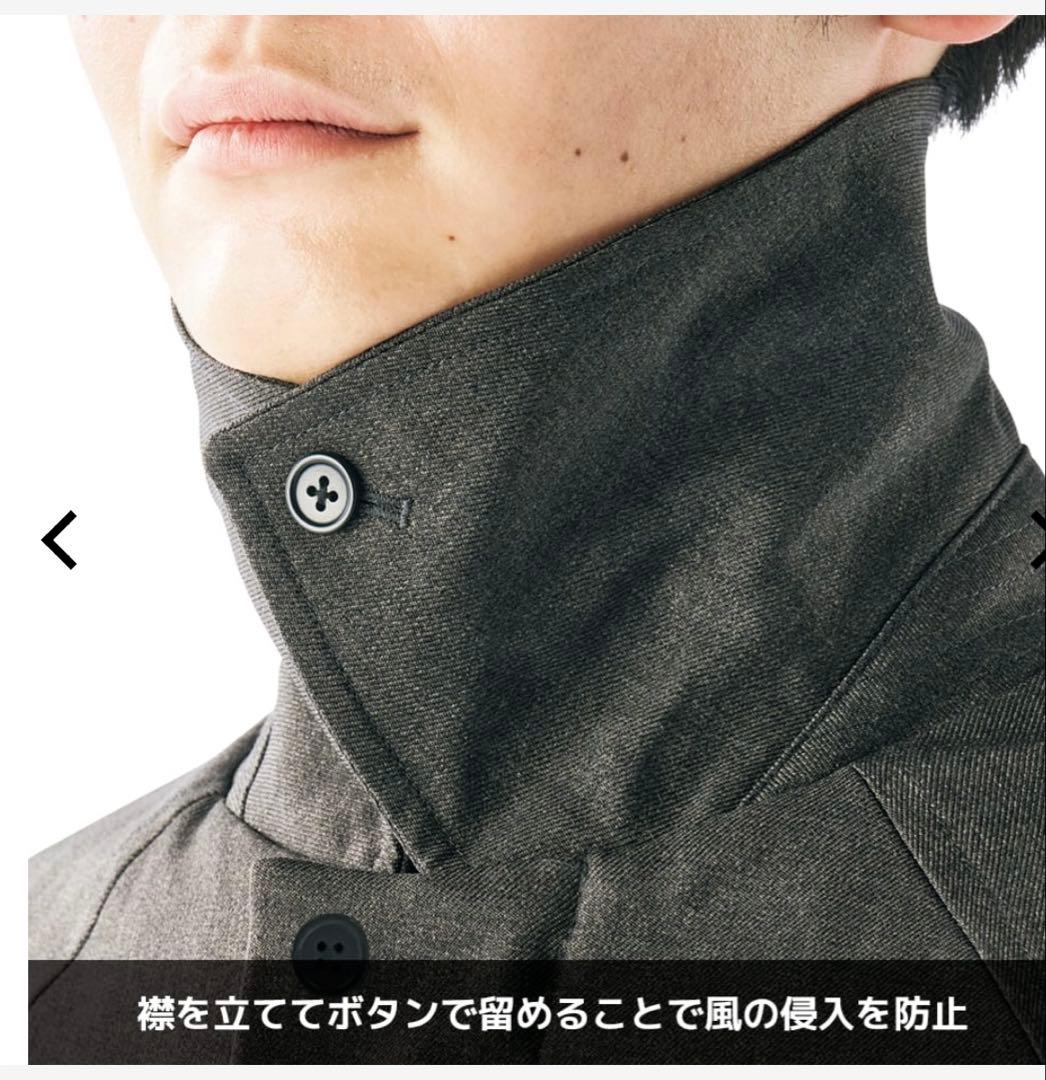 ワークマン エックスシェルター L チャコール 断熱β ステンカラーコート