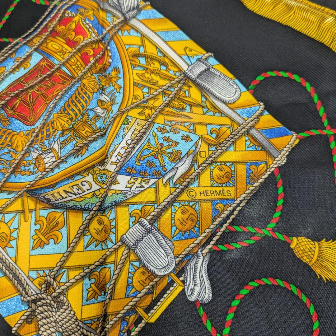 エルメス　スカーフ　カレ90　タンブールの太鼓