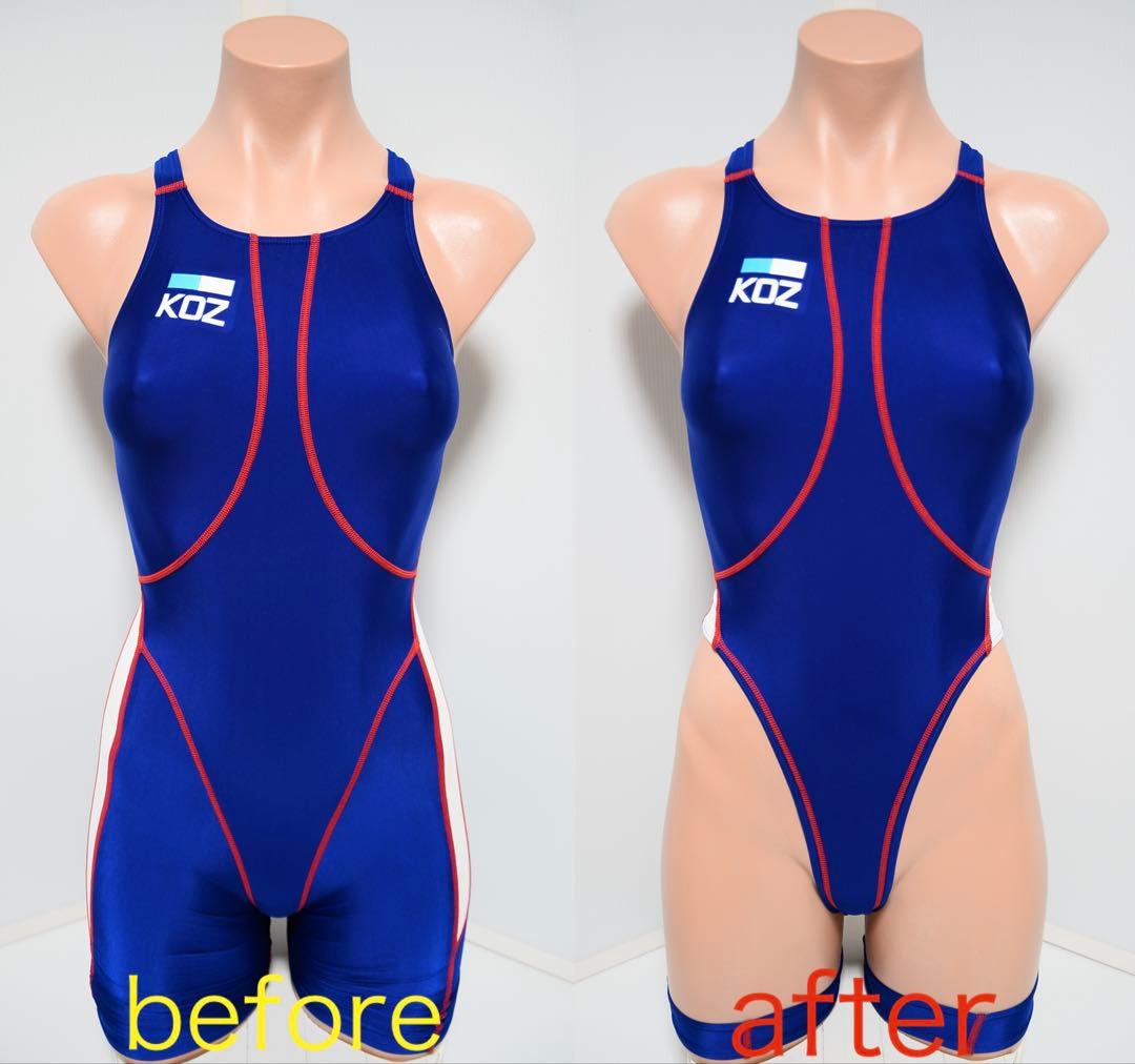KOZ 競泳水着 ハイカット 小尻カット ハイレグ rom リメイク コスプレ