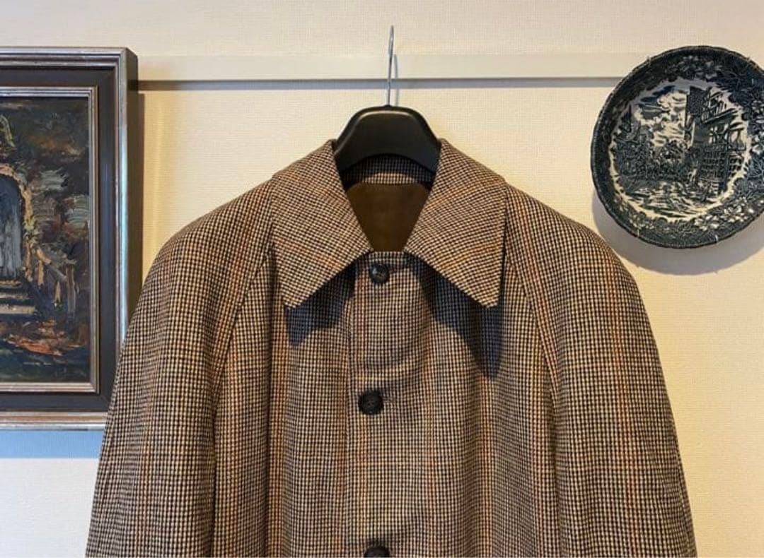 タ*ィ様 フランス製　ツイードリバーシブルコート