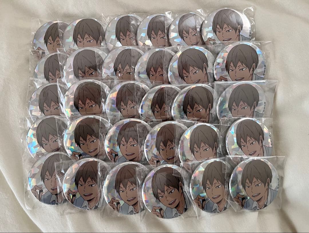 ハイキュー 木葉秋紀 ofd 缶バッジ ホログラム缶バッジ 30個