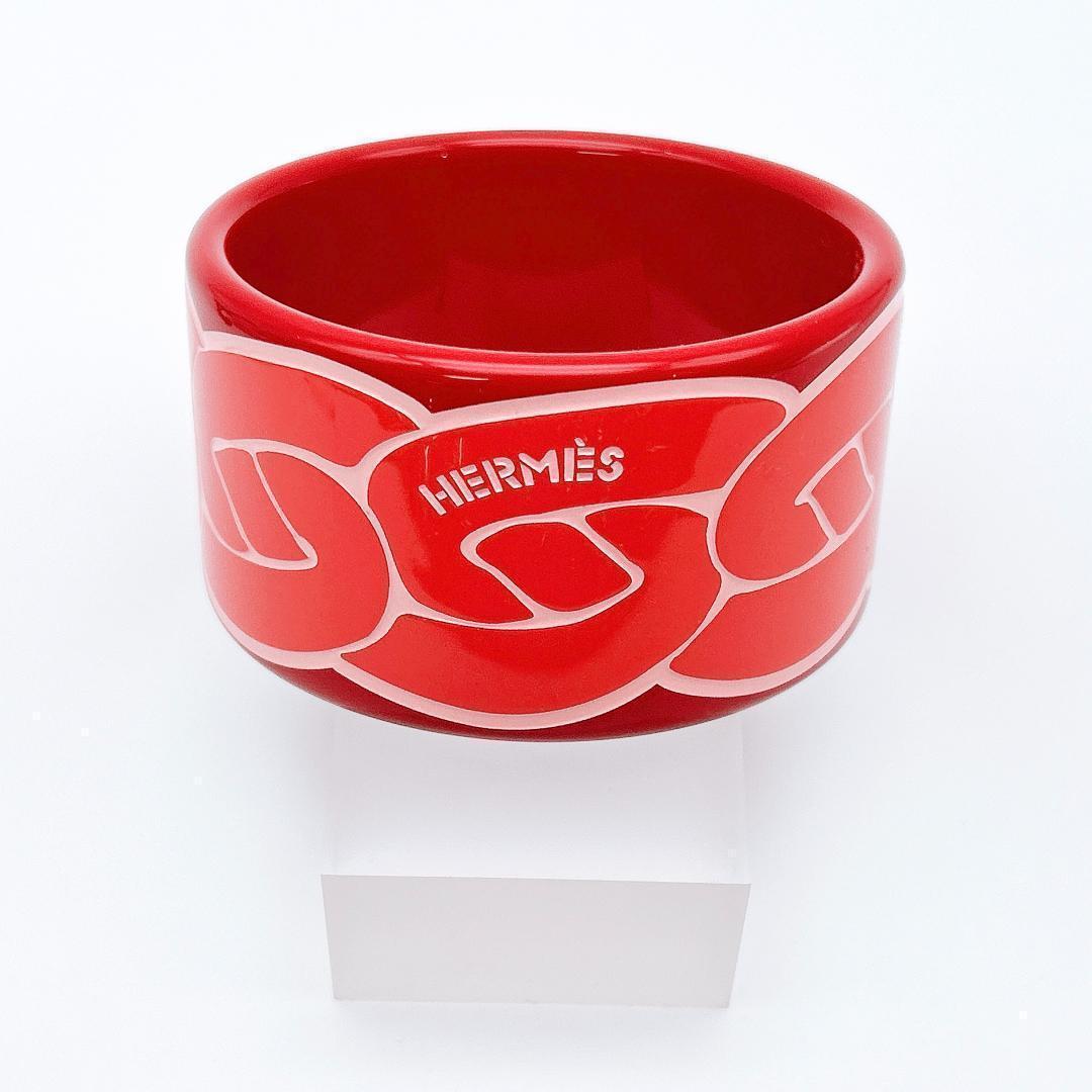 【新品同様！鑑定済！】エルメス バングル ブレスレット ヌー・マラン ピンク