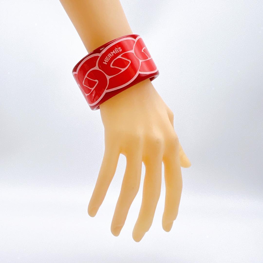 【新品同様！鑑定済！】エルメス バングル ブレスレット ヌー・マラン ピンク