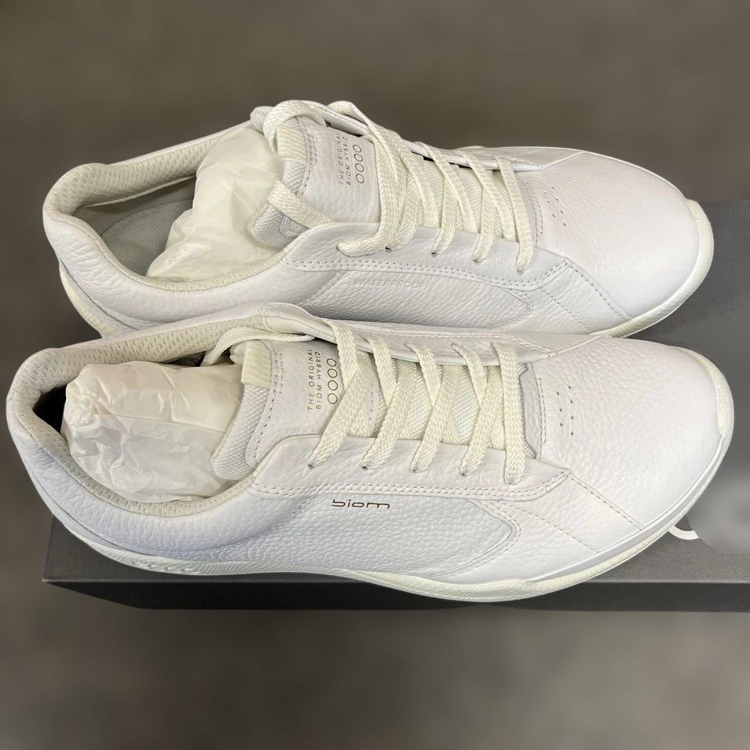 【新品、未使用】ECCO エコー　ゴルフシューズ 41 ホワイト26.0㌢