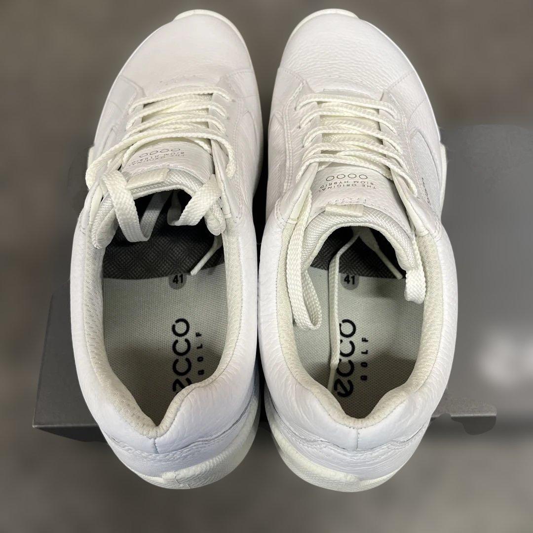 【新品、未使用】ECCO エコー　ゴルフシューズ 41 ホワイト26.0㌢