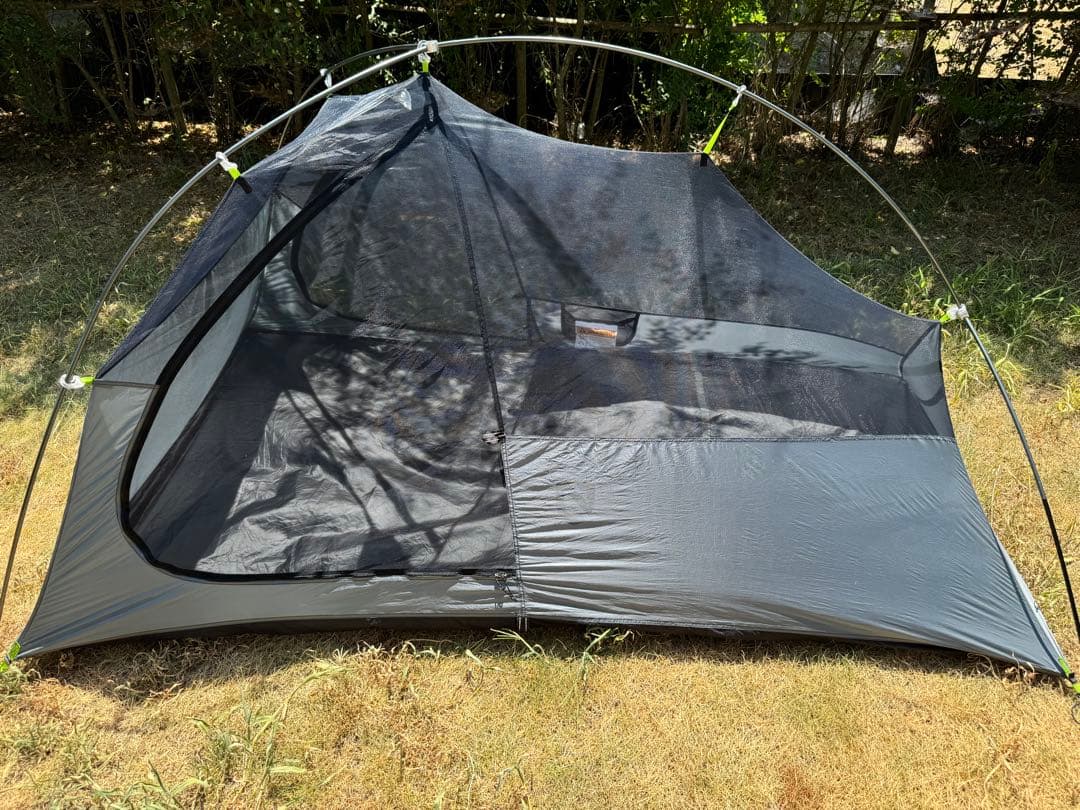 軽量ドーム型山岳テント nemo obi 2p グランドシート付き