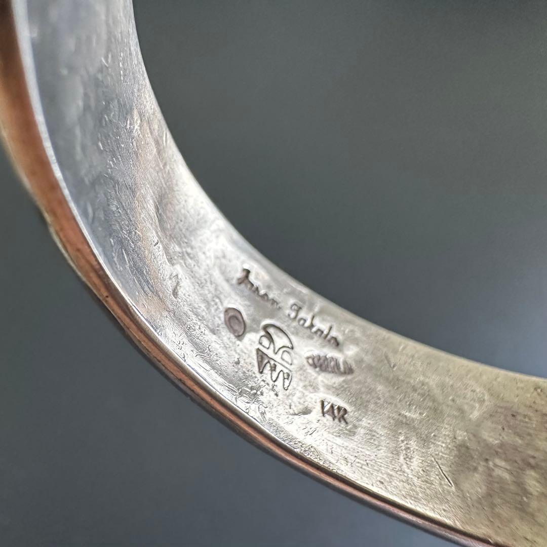 美品 Hopi Jason takala K14 メイズ オーバーレイ バングル - メルカリ