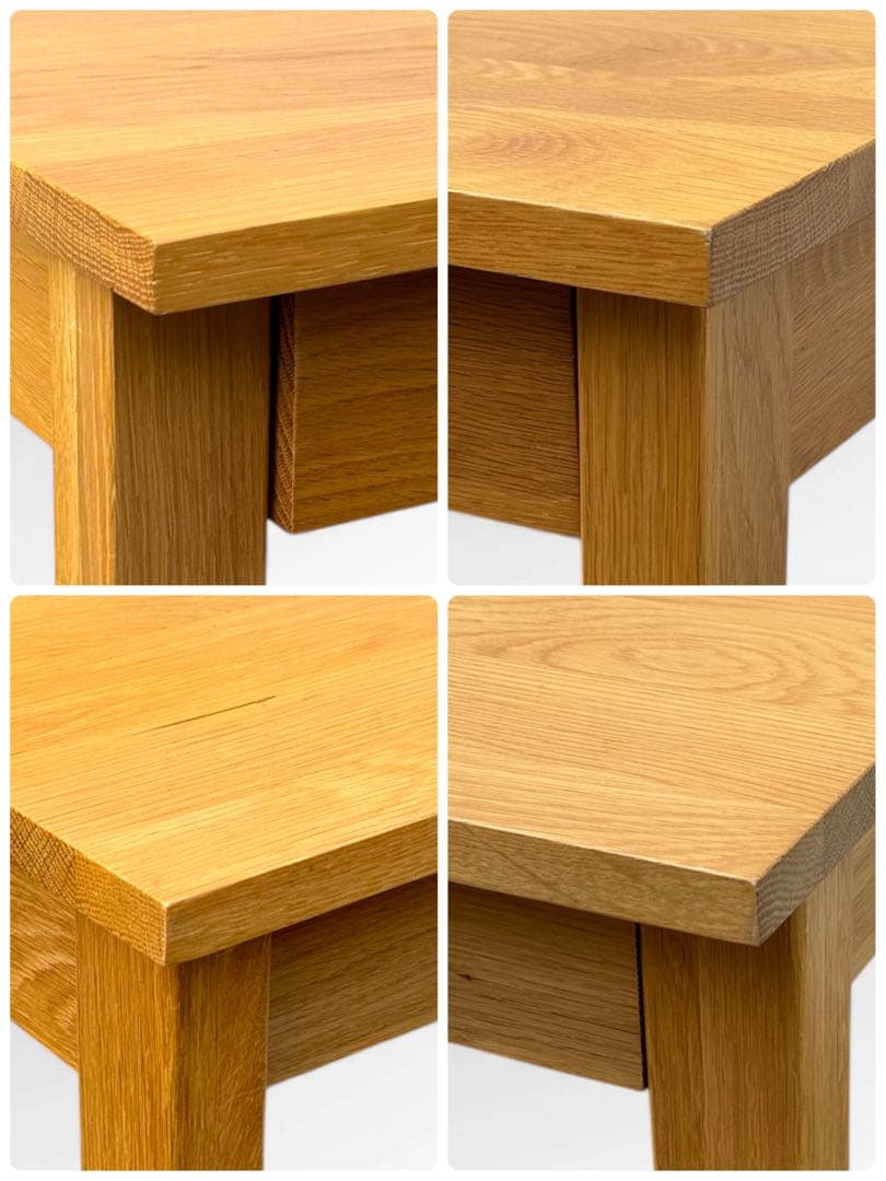 無印良品 無垢材デスク 木製デスク 引き出し付き オーク材 事務机 学習机 北欧