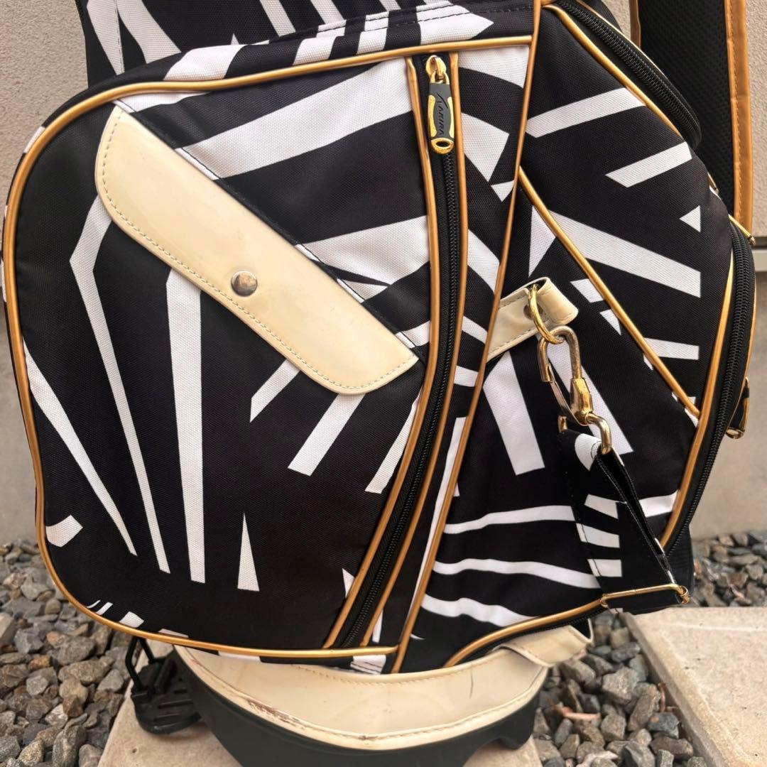 AKIRA キャディバッグ ゴルフバッグ フードあり