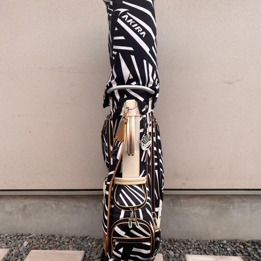 AKIRA キャディバッグ ゴルフバッグ フードあり