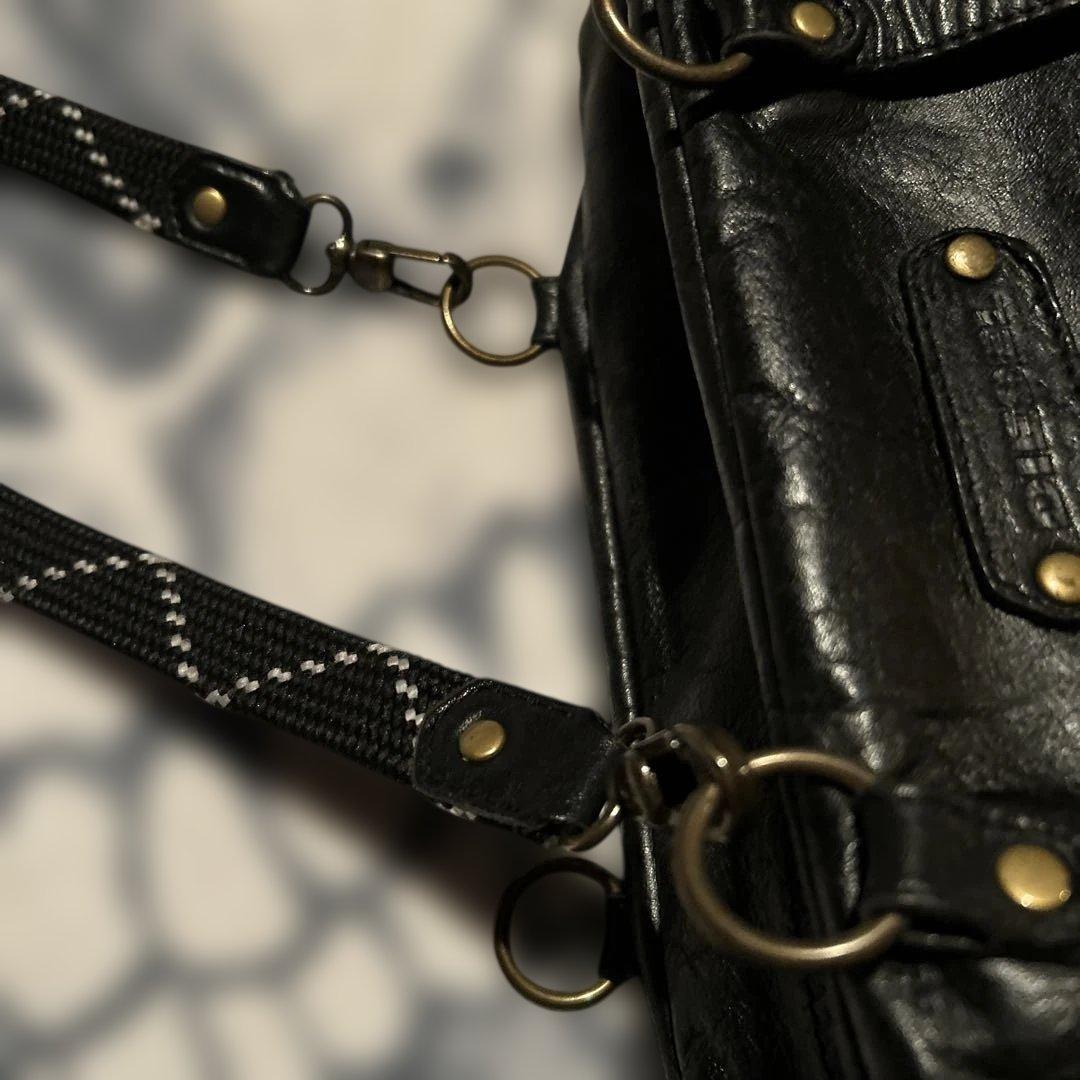 バッグ DIESEL leather handbag