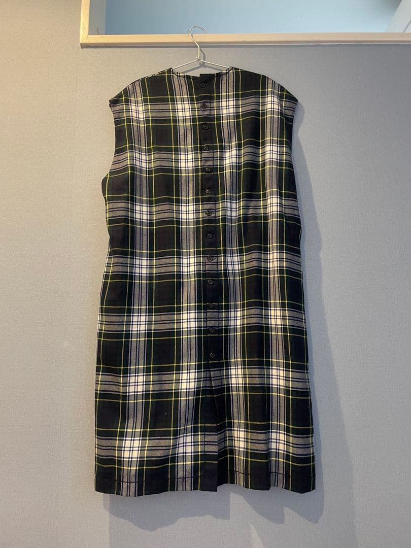 homspun タータンチェック柄ノースリーブワンピース