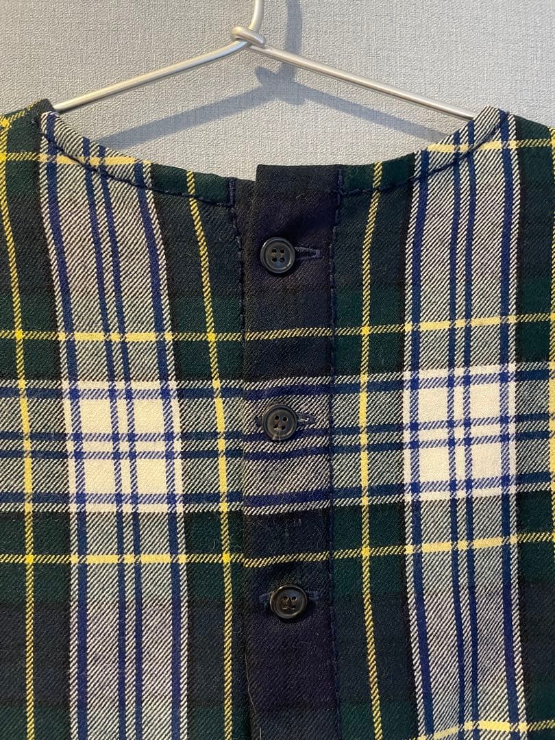 homspun タータンチェック柄ノースリーブワンピース