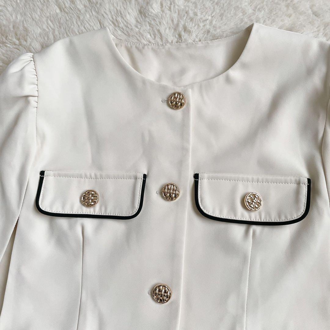 【新品・未使用】Darich パイピング コンパクト ケープ アイボリー タグ付