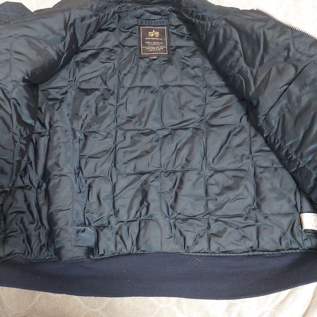 【極美品】Alpha CWU45P フライトジャケット XL ネイビー